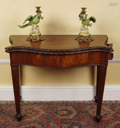 18-TH CENTURY MAHOGANY GAMES TABLE