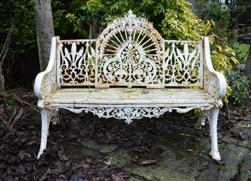 HEAVY CAST IRON GARDEN BENCH