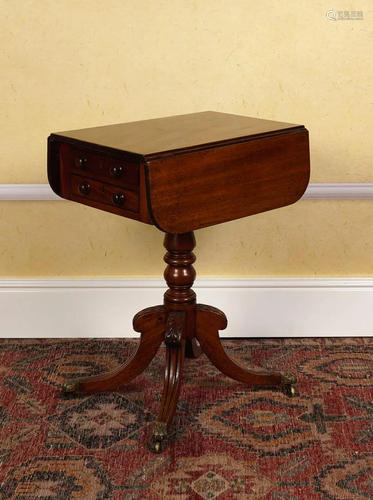 REGENCY PERIOD MAHOGANY LAMP TABLE