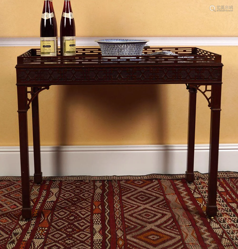 18TH-CENTURY CHIPPENDALE SILVER TABLE