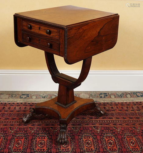 WILLIAM IV ROSEWOOD LAMP TABLE