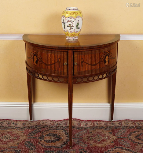 19TH-CENTURY DUTCH SATINWOOD SIDE TABLE