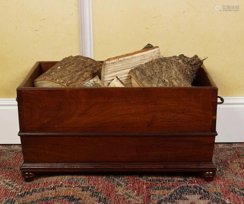 19TH-CENTURY MAHOGANY LOG BIN