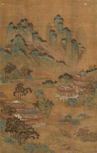 Anonymous Blue and Green Landscape, Late Ming