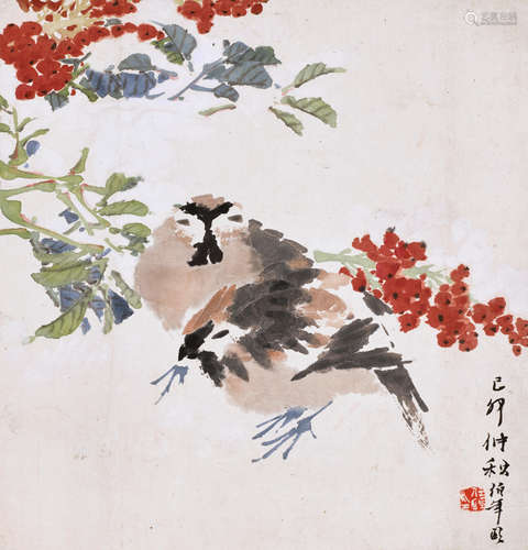 Ren Yi (1840-1895) Flower and Birds, 1879