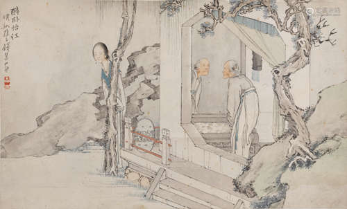 Qian Hui'an (1833-1911) Drunken Sleep in Yihong Garden