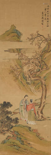 Zhou Xun (1649-1729) Figures in Landscape, 1676