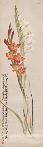 Zhao Shao'ang (1905-1998) Gladioli