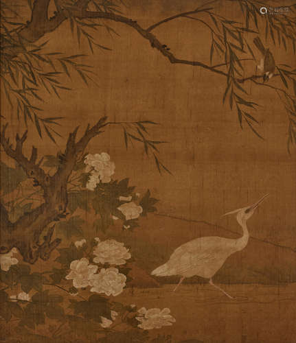 Anonymous, Egret under a Willow Ming Dynasty