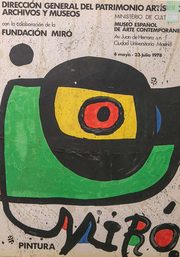 Miró, Joan (1893 - 1983), Ausstellungsplakat 