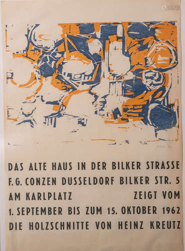 Kreutz, Heinz (geb. 1923), Ausstellungsplakat zur Ausstellung 