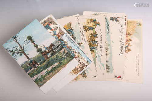 Konvolut von 10 alten Postkarten (1. WK), Manöverfeld, aus der Kaiserzeit. Guter Zustand.