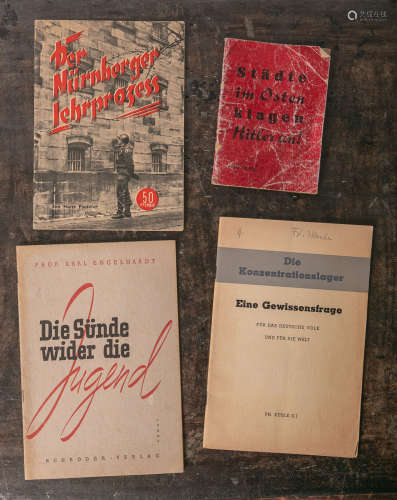 Konvolut von 4 Broschüren (Nachkriegszeit), bestehend aus: 1x 
