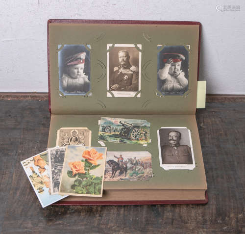 Militärische Postkartensammlung (wohl 1920er Jahre), insg. ca. 148 Stück, bestehend aus Karten u.