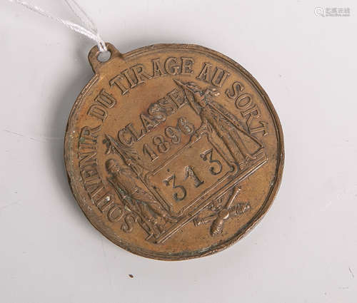 Medaille „Souvenir du tirage au sort. Classe 1896