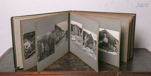 Album m. Fotoaufnahmen bzw. ein Zeitdokument „Hauenstein-Basistunnel, Tecknau-Olten (Schweiz) 8135