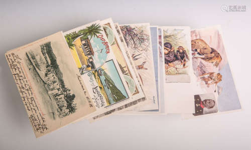 Konvolut von Postkarten, ehemaliger deutscher Kolonien, ungelaufen, 1x Gruß aus Tanga, Deutsch Ost