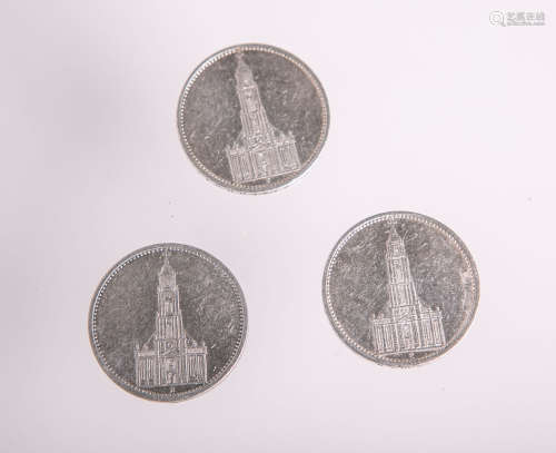 Konvolut von 2-Reichsmark-Münzen 