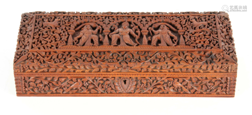 A FINE QUALITY 19TH CENTURY ANGLO-INDIAN CARVED