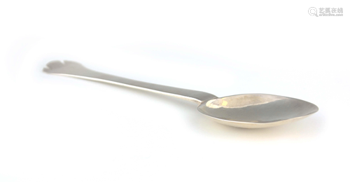 A PROVINCIAL SILVER TREFID SPOON, hallmarks