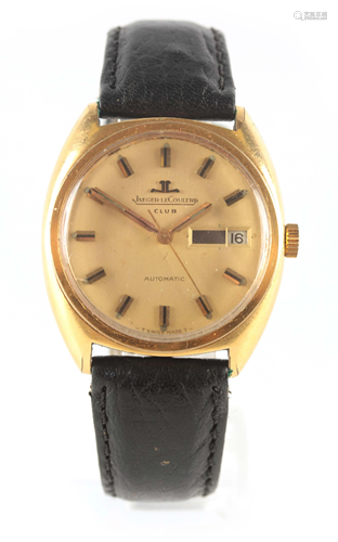 A GENTLEMAN'S GOLD PLATED VINTAGE JAEGER LECOULTRE