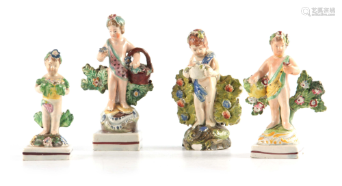A SELECTION OF FOUR EARLY 19TH CENTURY STAFFORDSHIRE