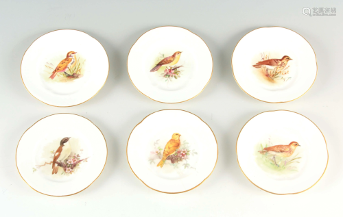 A SET OF SIX EARLY 20TH CENTURY ROYAL WORCESTER CABI…