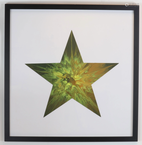 Damien Hisrt - Spin Painting - Star, 2009, Acrylic on