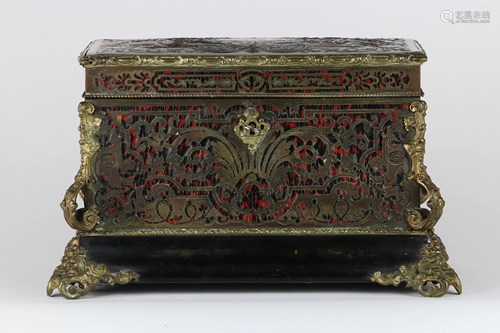 BOULE marquetry tea box, Napoleon III period