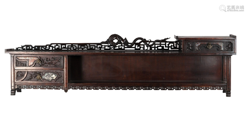 GABRIEL VIARDOT (1830-1904), signed, Japanese furniture