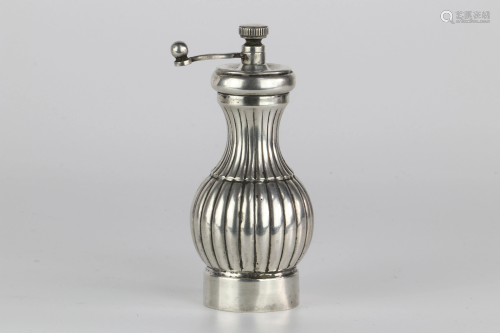 Pepper mill in silver punch 800 goldsmith A-D