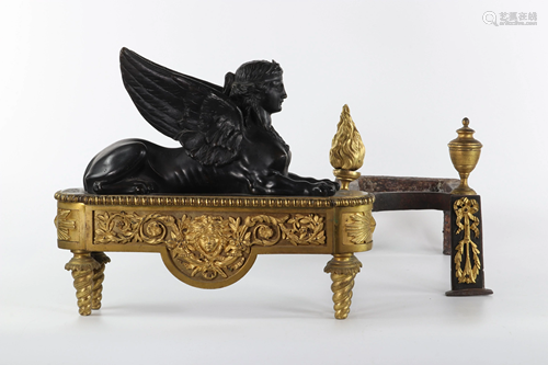 Pierre-Philippe Thomire - Pair of andirons Empire