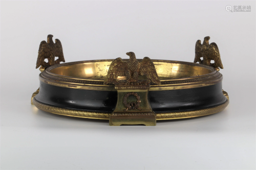 Empire gilt bronze centerpiece topped with imperial