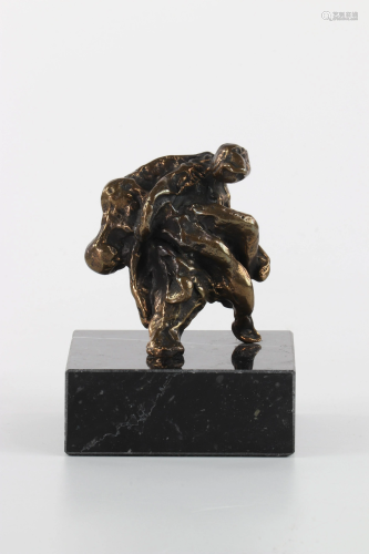 Salvador Dali Pieta 1974. Bronze sculpture with brown