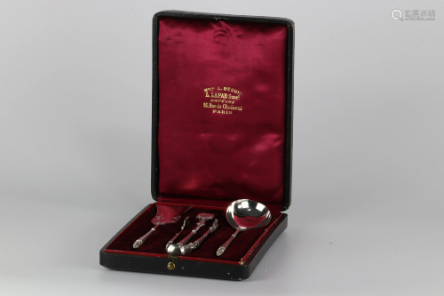 L Lapar Paris goldsmith silver cutlery set