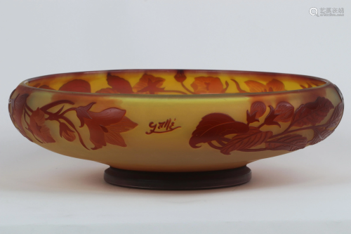 Emile Galle bowl flower bowl