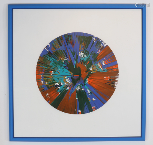 Damien Hisrt - Spin Painting - Cercle, 2009, Acrylic on