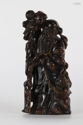 Qing period Chinese tiger eye sculpture