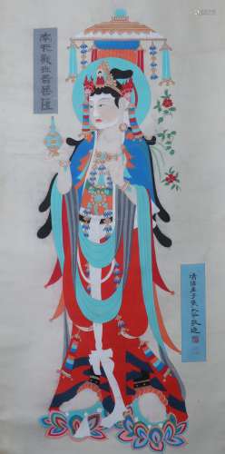 A Zhang daqian's buddha painting