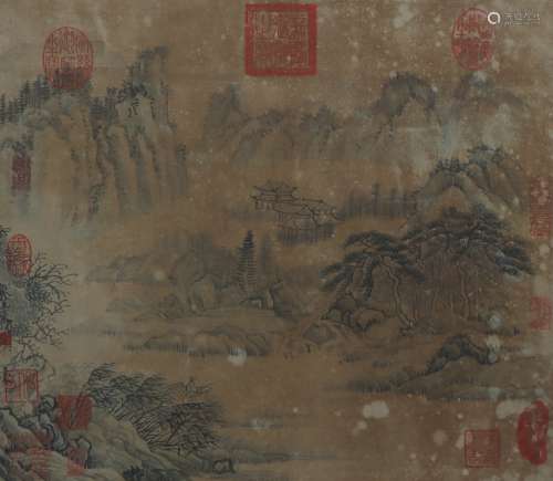 A Wang meng's landscape painting(without frame)