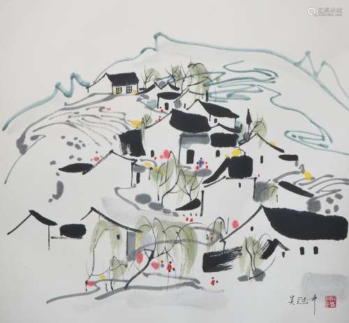 A Wu guanzhong's painting(without frame)