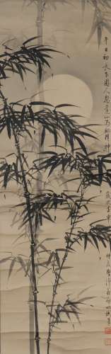 A Qi gong's bamboo painting