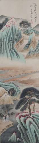 A Zhang daqian's landscape painting