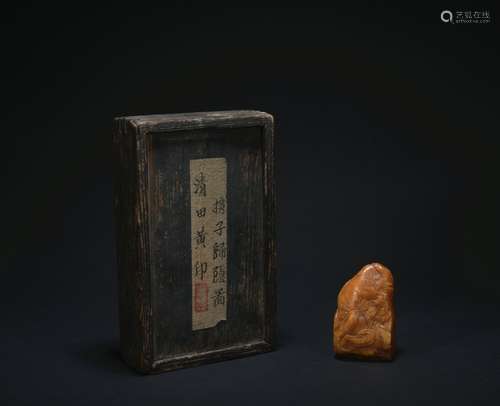 A Shoushan Stone figure seal