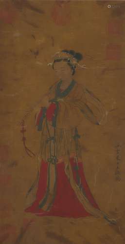 A Wang zhenpeng's figure painting(without frame)