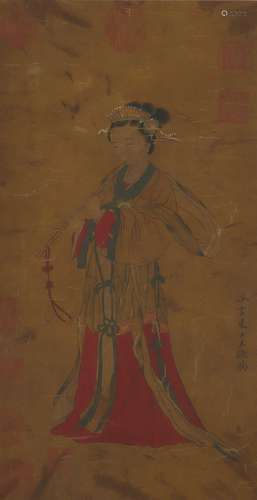 A Wang zhenpeng's figure painting(without frame)