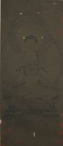 A Wu daozi's buddha painting(without frame)