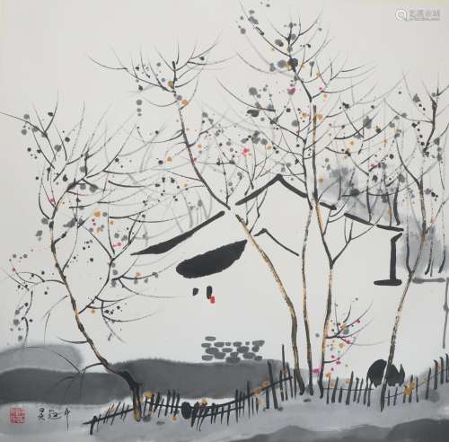 A Wu guanzhong's painting(without frame)