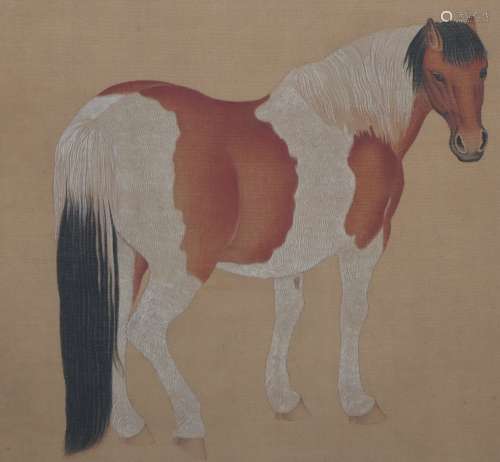 A Lang shining's horse painting(without frame)