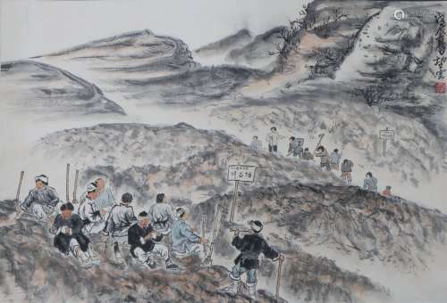 A Zhao wangyun's landscape painting